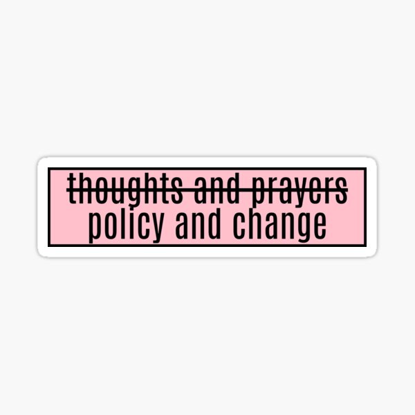 Aperçu de l'œuvre pensées et prières politique et changement créée et vendue par CharmStudio.