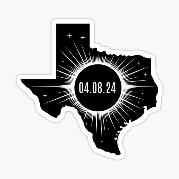 Aperçu de l'œuvre Éclipse totale de Soleil 2024 - Texas créée et vendue par humnoo.