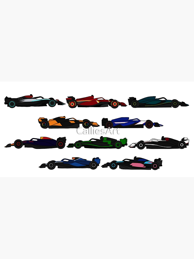 Thumbnail 3 von 3, Sticker, 2024 F1-Autos designt und verkauft von CalliesArt.