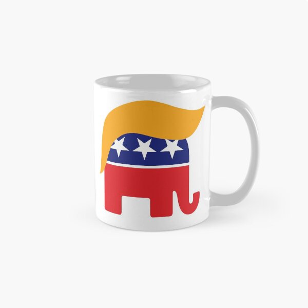 Artikelvorschau, Donald Trump GOP republikanisches Elefantenhaar-Logo entworfen und verkauft von Inside Out Designs.