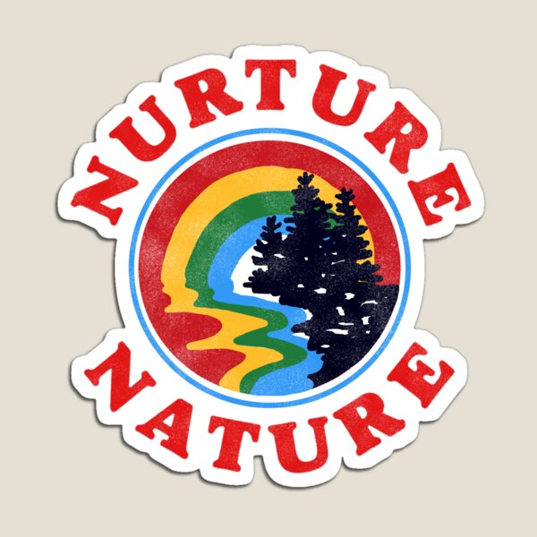 Aperçu de l'œuvre nourrir la nature design environnementaliste vintage créée et vendue par lex huff art.
