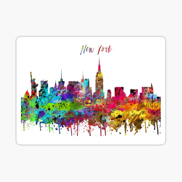 Item preview, New York, New York skyline designed and sold by Rosaliartbook.