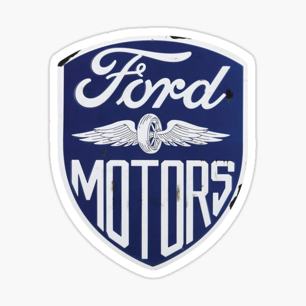 Item preview, Letrero vintage de Ford Motors hecho de un letrero real designed and sold by PIXEL POP DESIGNS - Beyond the Norm!.
