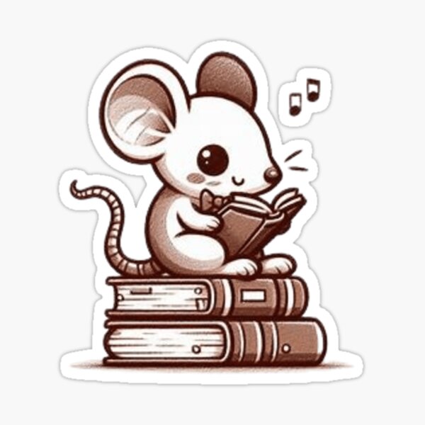 Aperçu de l'œuvre Retour à l'école avec des livres de lecture de souris créée et vendue par Culmika.