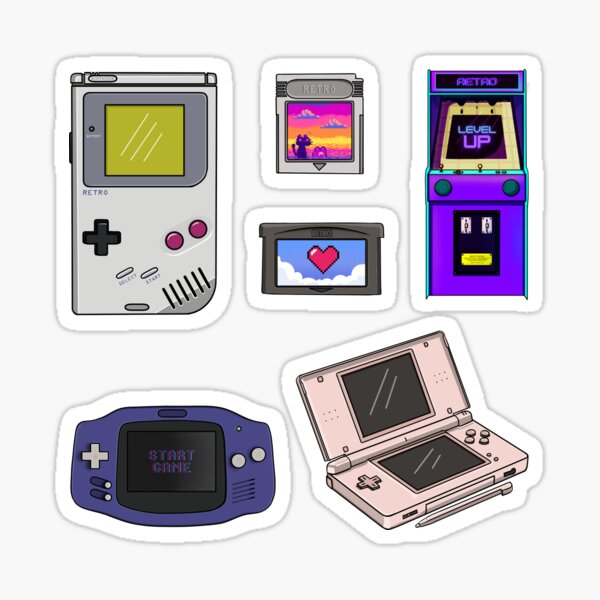 Artikelvorschau, Retro-Spielekonsolen (Pack) entworfen und verkauft von Annedraws.art.
