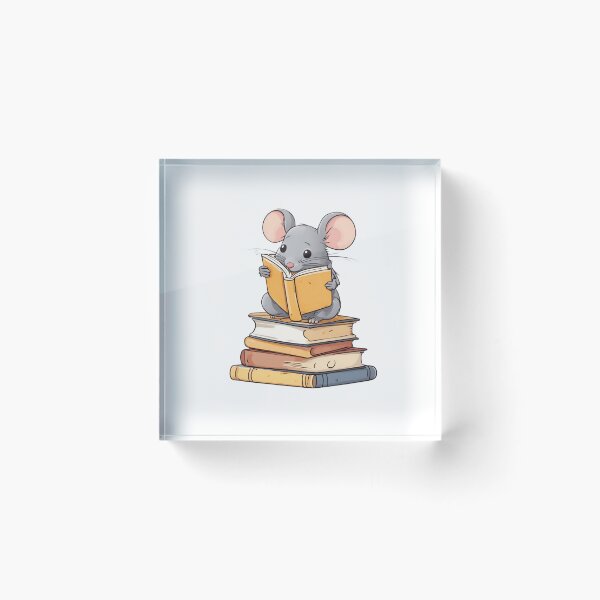 Aperçu de l'œuvre Retour à l'école avec des livres de lecture de souris créée et vendue par Culmika.
