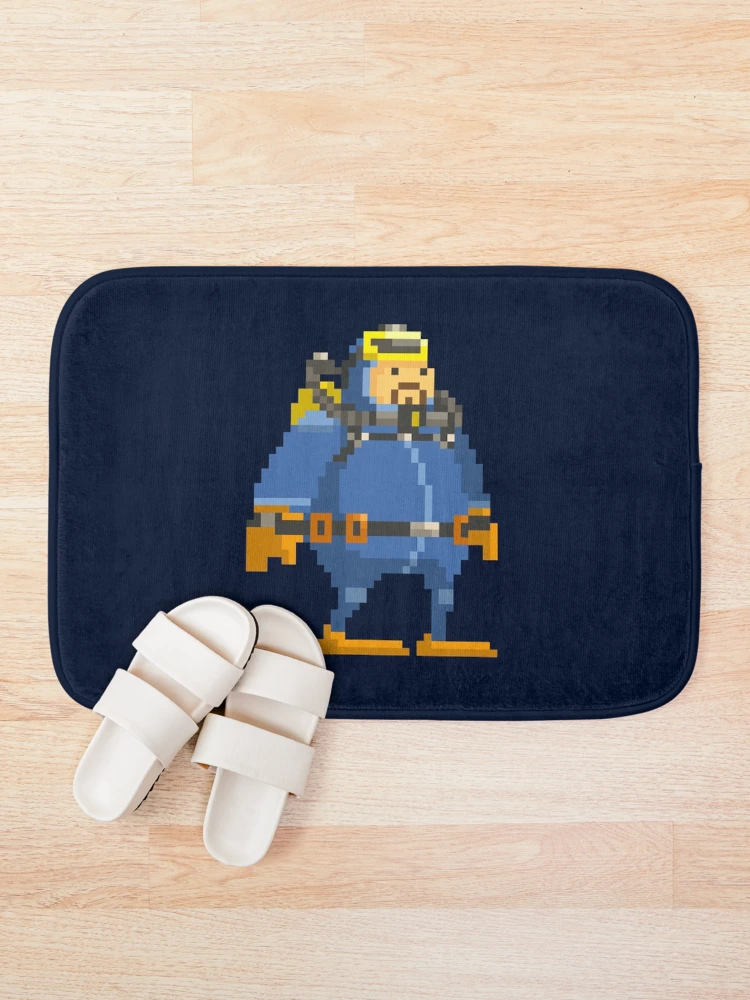 Thumbnail 1 of 6, Bath Mat, Dave the Diver Standing designed and sold by disposalist.