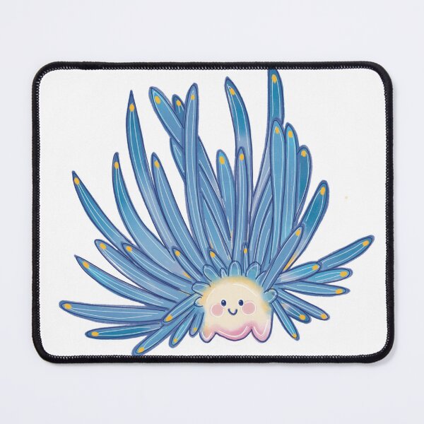 Item preview, Blue spiky nudibranch designed and sold by LilSquiggles.