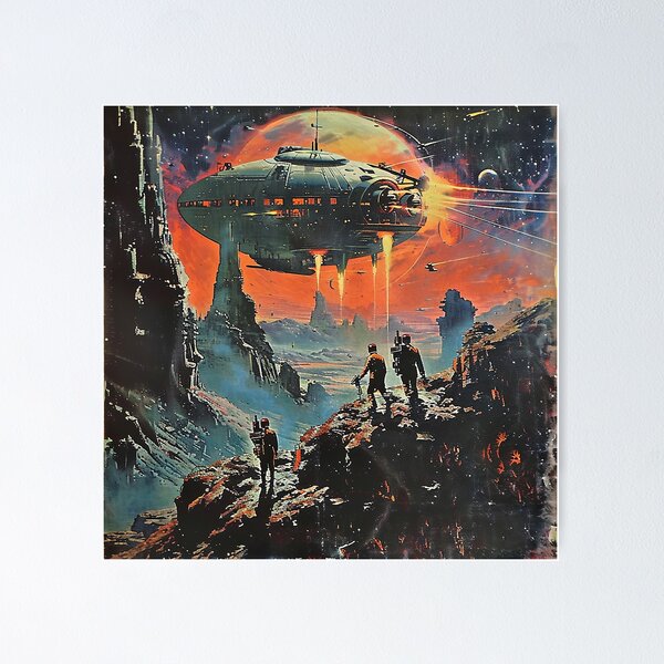 Aperçu de l'œuvre Art de science-fiction rétro créée et vendue par nomiraclehere.