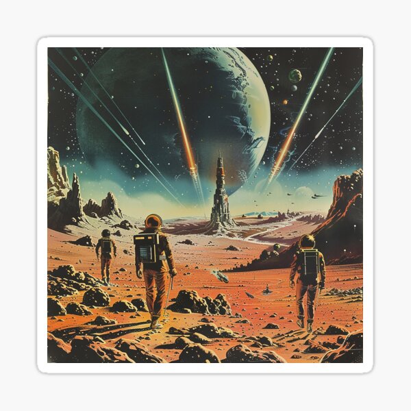 Aperçu de l'œuvre Art de science-fiction rétro créée et vendue par nomiraclehere.