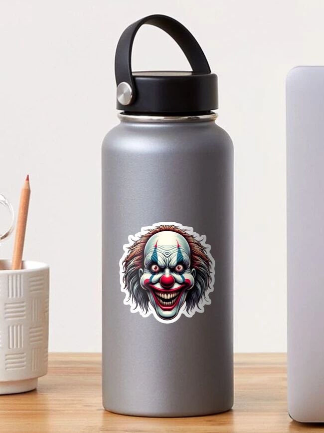 Thumbnail 1 of 3, Sticker, Evil Clown designed and sold by jaffeworld.