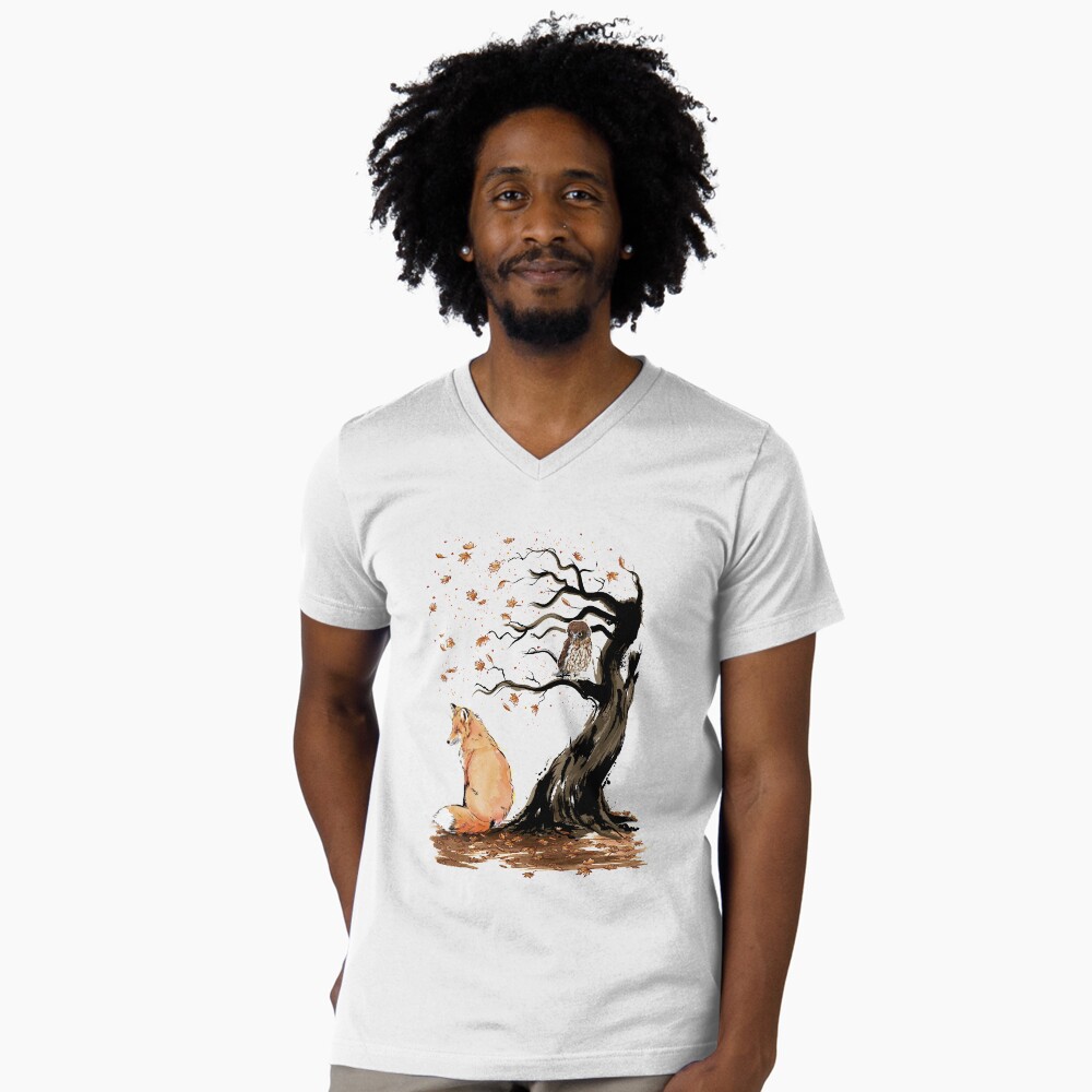 Vista previa del artículo con la obra «Camiseta de cuello en V», diseñado y vendido por zoezowie79.
