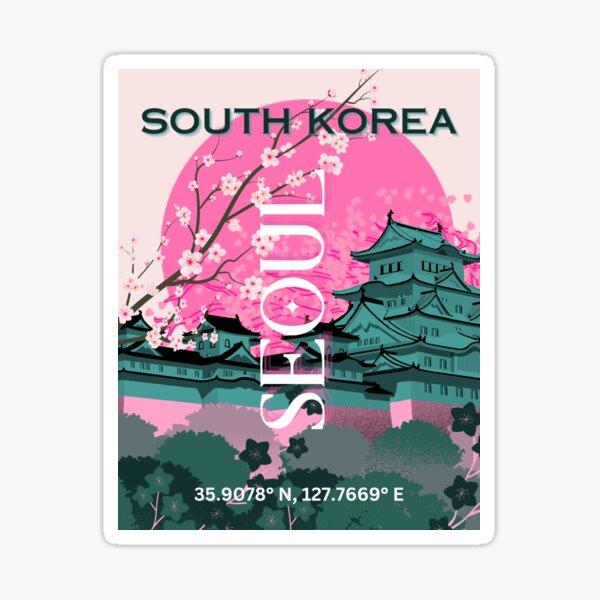 Item preview, Arte de viajes de Seúl, Corea del Sur designed and sold by Magic Love Art Print.