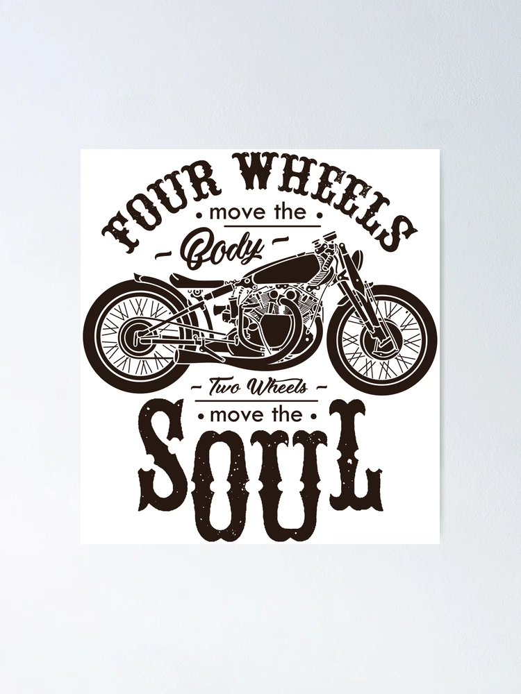 Thumbnail 1 of 3, Poster, Motorcycle Quote with Graphic Design designed and sold by PaulC71.