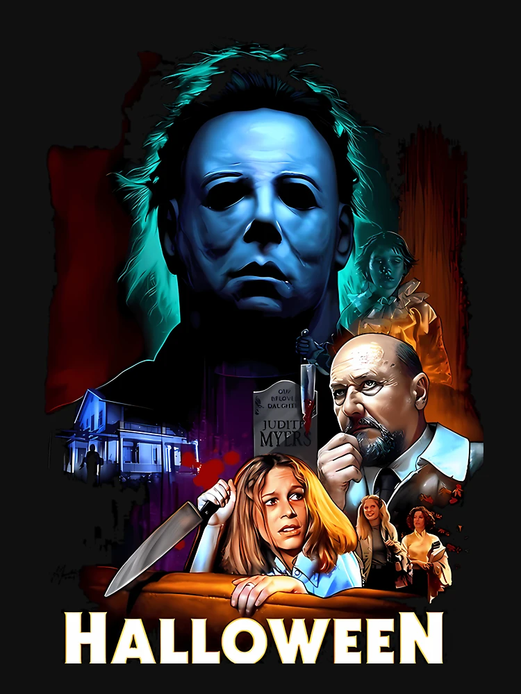 Aperçu 7 sur 7. T-shirt essentiel avec l'œuvre Film Slasher d'Halloween - Film d'horreur d'Halloween créée et vendue par LaurentHebert9.