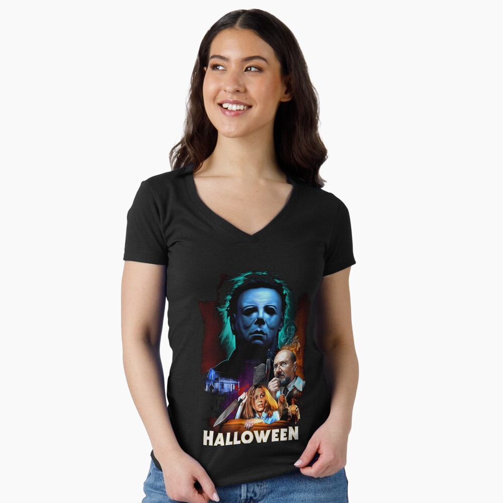 Aperçu de l'œuvre T-shirt moulant col V créée et vendue par LaurentHebert9.