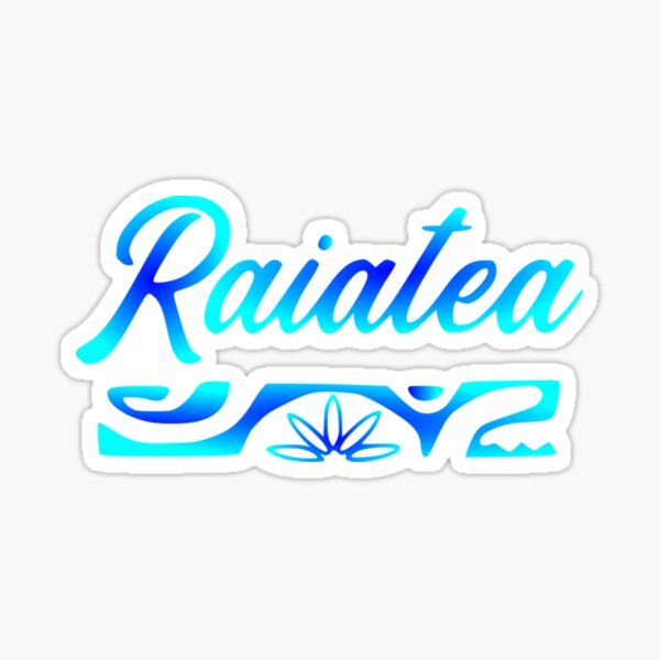 Aperçu de l'œuvre RAIATEA (Bleu lagon) créée et vendue par Nesian-Tahiti.