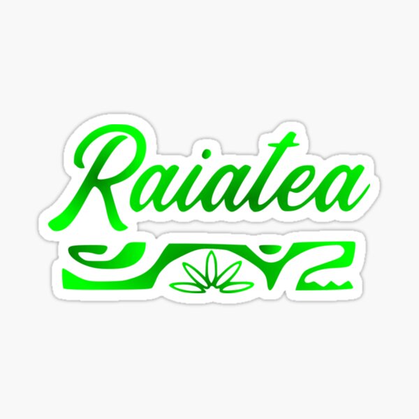 Aperçu de l'œuvre RAIATEA (vert) créée et vendue par Nesian-Tahiti.