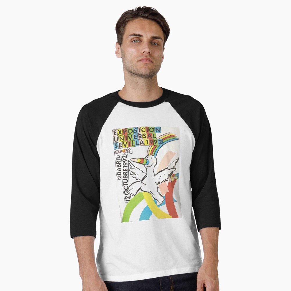 Vista previa del artículo con la obra «Camiseta ¾ estilo béisbol», diseñado y vendido por Backstage by Leyzel.