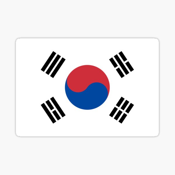 Item preview, Bandera Oficial de Corea del Sur designed and sold by mrawfle.