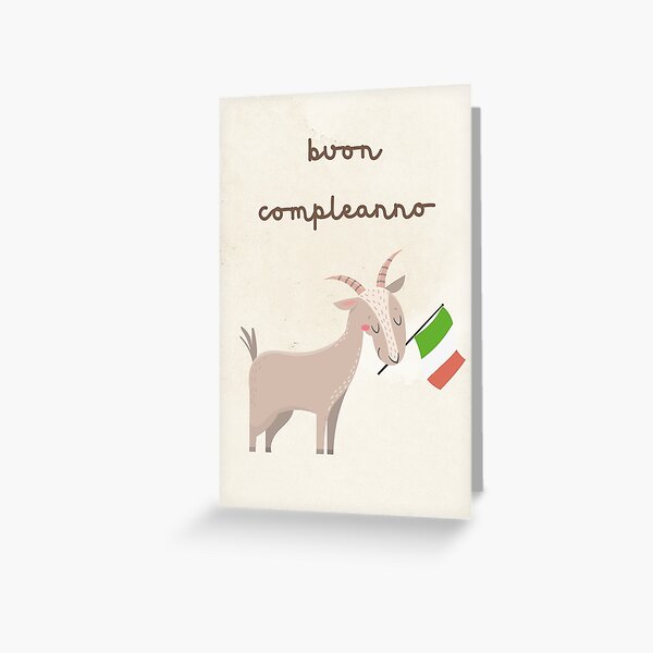 Item preview, Buon compleanno, feliz cumpleaños en italiano, cumpleaños italiano designed and sold by Pommallina.