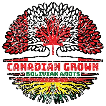 Artwork thumbnail, Bolivia Bolivian Canadian Canada Tree Roots Flag by FlagX