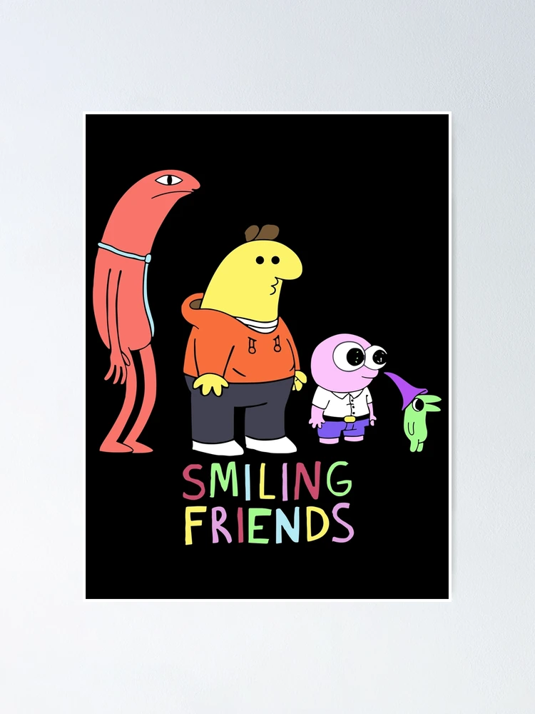 Thumbnail 1 of 3, Poster, Smiling Friends Cartoon designed and sold by dulcefrishman.