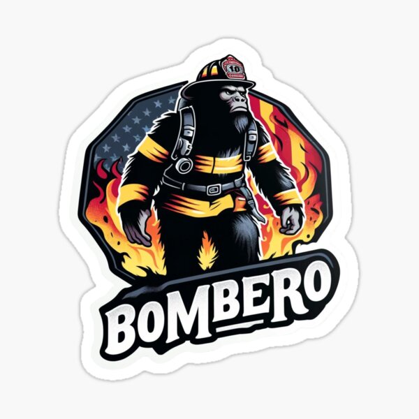 Item preview, Bombero Bombero Bigfoot con llamas designed and sold by BrinaandPops.