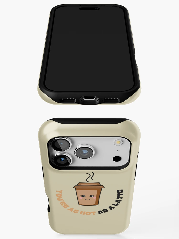 Aperçu 3 sur 4. Coque iPhone avec l'œuvre Latté chaud créée et vendue par pchochro.
