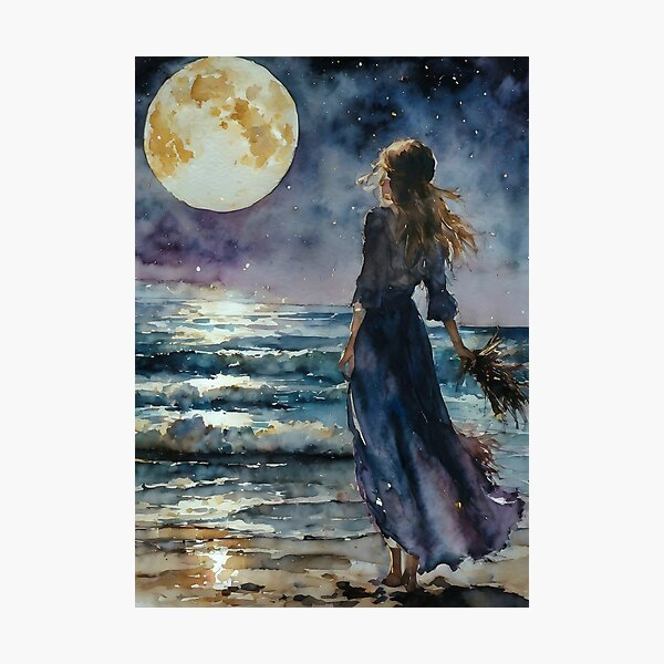 Aperçu de l'œuvre Attiré par la Lune créée et vendue par Lyra The Lavender Witch.