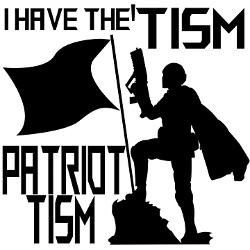 Imagen de la obra Tengo el Patriotismo en Negro. de ArcaneArtsProps