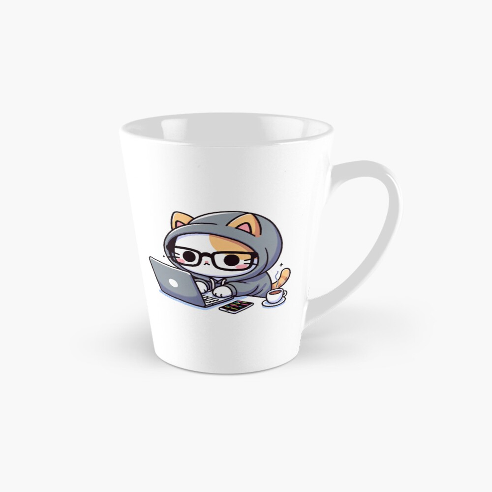 Vista previa del artículo con la obra «Taza cónica», diseñado y vendido por PuffPuffPrint.