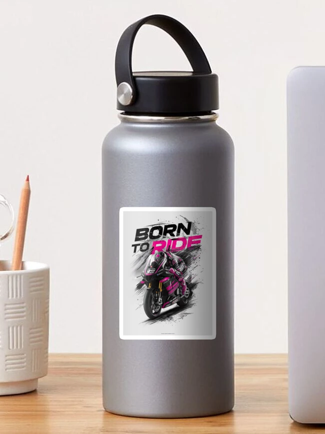 Thumbnail 1 of 3, Sticker, Born to Ride Motorsports designed and sold by OwnByCats.