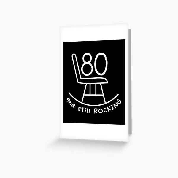 Aperçu de l'œuvre Copie de la citation drôle du 80e anniversaire | 80 ans et toujours aussi rock créée et vendue par AgataMaria.