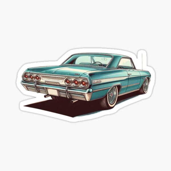 Aperçu de l'œuvre Chevrolet Impala des années 60 créée et vendue par VintageCarsShop.
