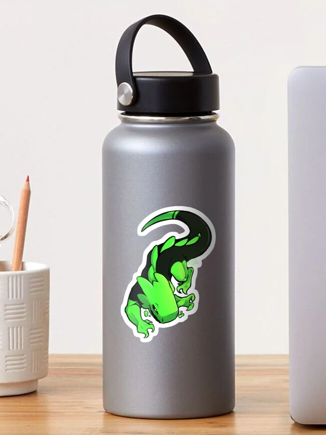 Thumbnail 1 of 3, Sticker, rainworld green lizard designed and sold by RottingAstray.