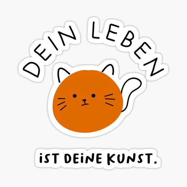 Artikelvorschau, Dein Leben ist deine Kunst | Bezaubernde Katzenillustration entworfen und verkauft von RM-Journey.
