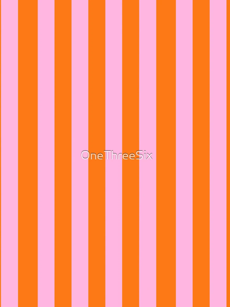 Thumbnail 4 of 4, iPhone Case, Pink and Orange Stripes designed and sold by OneThreeSix.