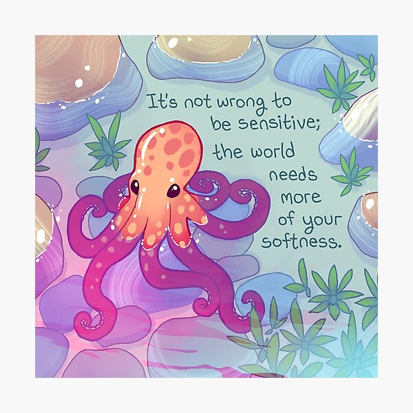 Artikelvorschau, „Die Welt braucht mehr von deiner Sanftheit“ Octopus entworfen und verkauft von thelatestkate.