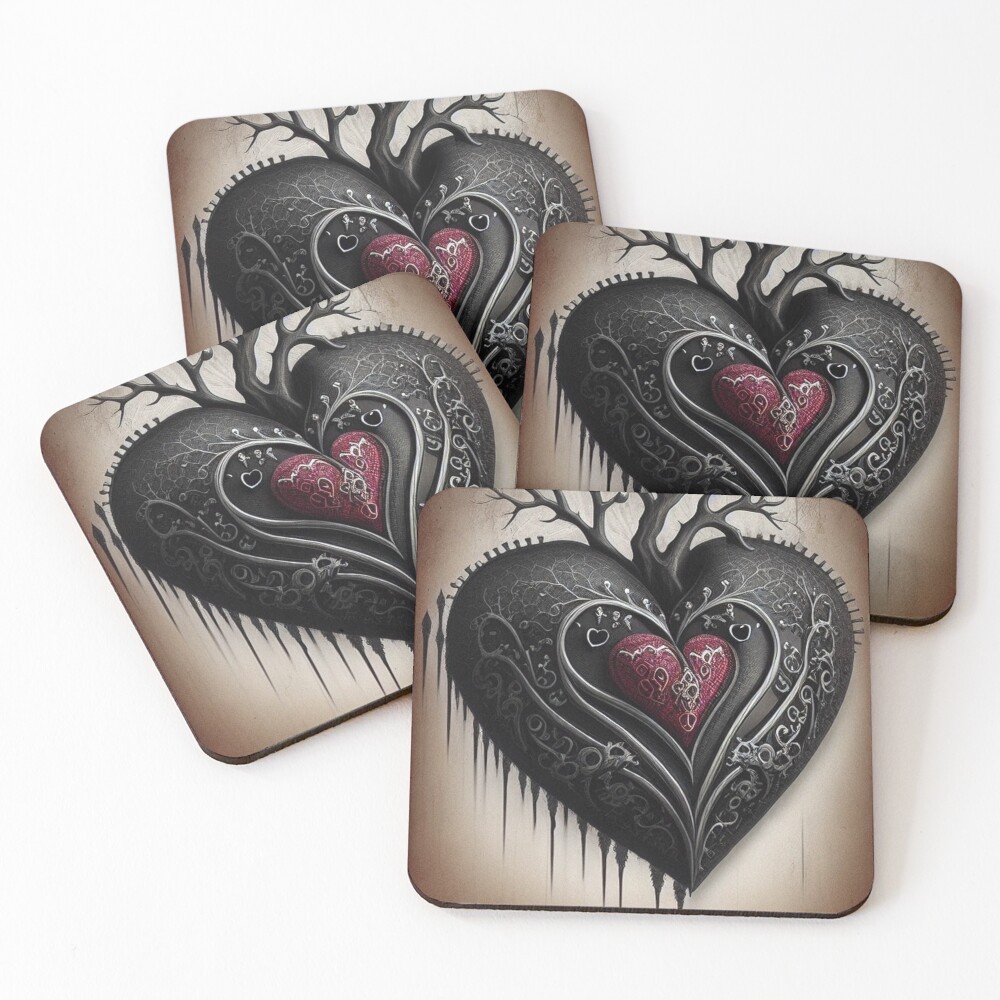Aperçu de l'œuvre Dessous de verre (lot de 4) créée et vendue par BiancaDPetals.