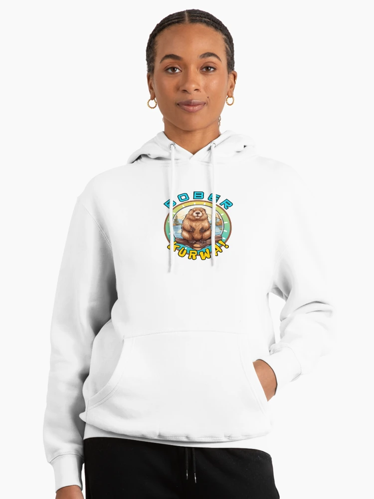 Thumbnail 3 of 6, Pullover Hoodie, Bober kurwa designed and sold by FatGiantCat.