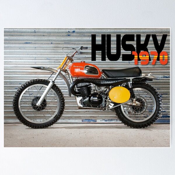 Artikelvorschau, Husqvarna 400CR aus den 1970er Jahren entworfen und verkauft von SharPeiArt.