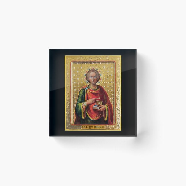 Item preview, San Gran Mártir Sanador Pantaleón Icono ortodoxo designed and sold by Lala Lotos.
