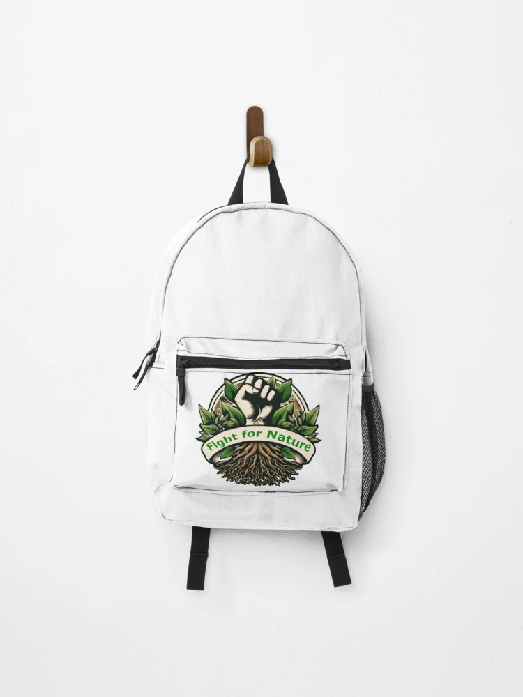 Thumbnail 1 of 3, Backpack, Fighting for nature designed and sold by PixelAdventurer.