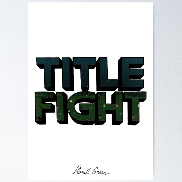 Item preview, Title Fight Floral Green designed and sold by aalb1n.