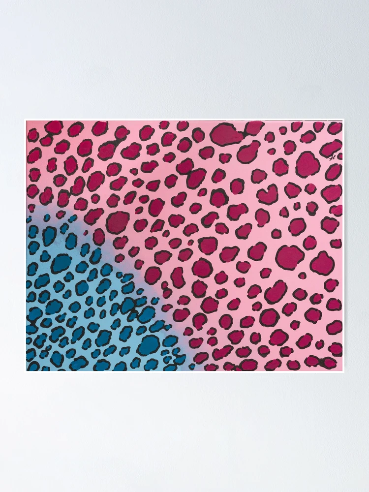 Thumbnail 1 of 3, Poster, Pink Leopard designed and sold by Art-by-Lark.
