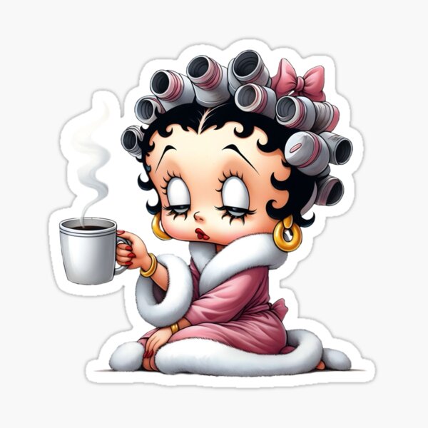 Item preview, Betty Boop con café de la mañana designed and sold by sdnative619.