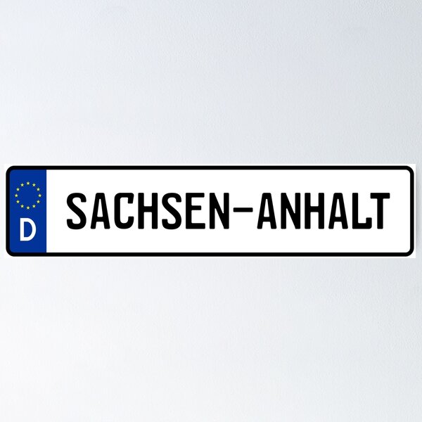 Artikelvorschau, Sachsen-Anhalt Kennzeichen entworfen und verkauft von snxworld.