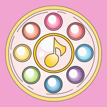Artwork thumbnail, Ojamajo Tap; Pink by Marco Bottiglieri