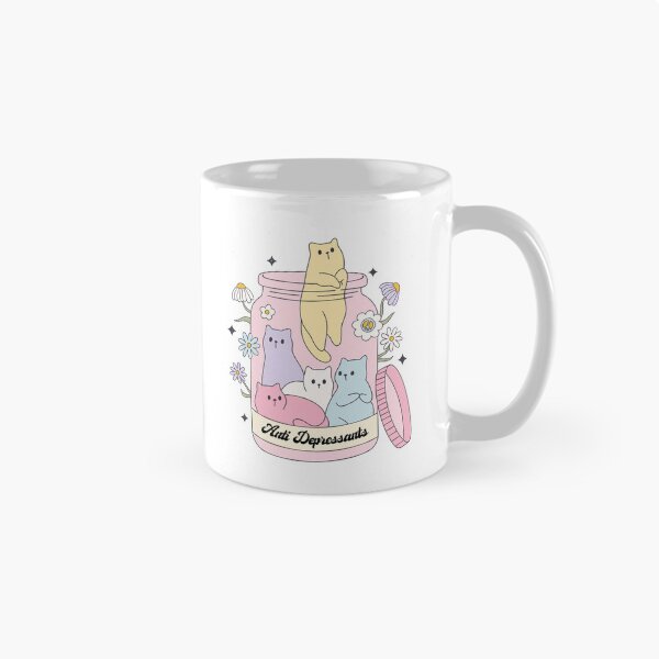 Item preview, Anti Depressants Jar of Kittens Cat  designed and sold by BookWishEra.